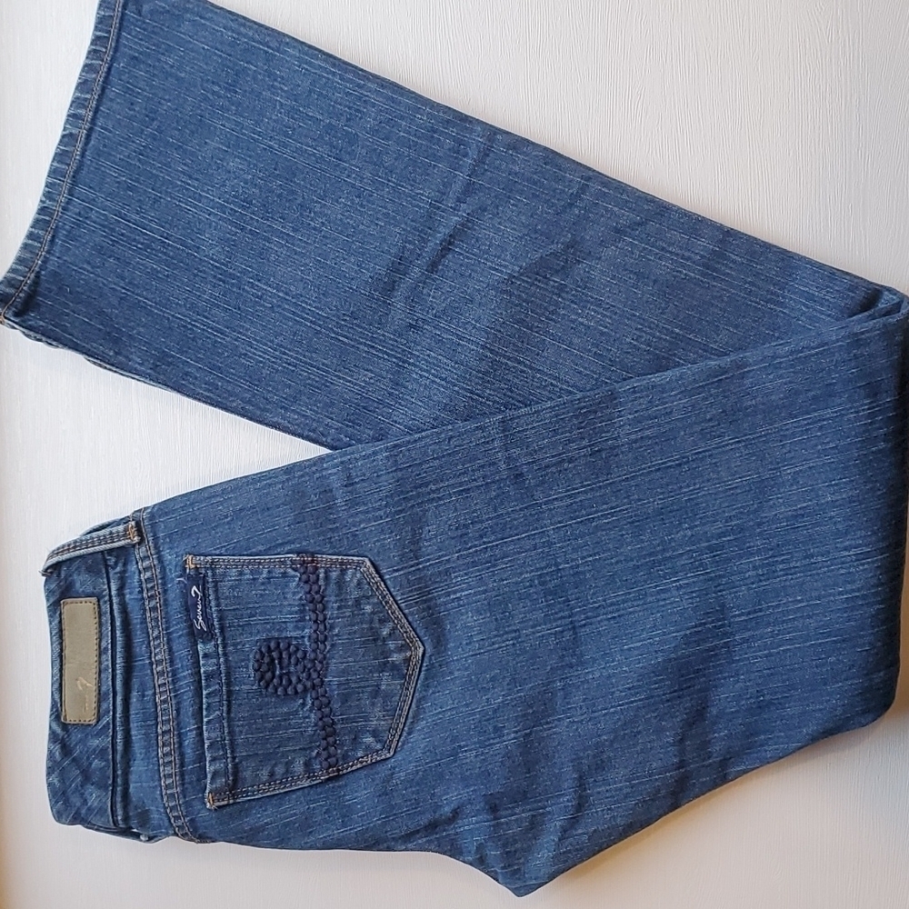 7 For All Mankind Dark Wash Bootcut Jeans 28